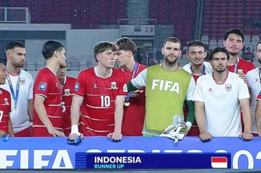 Timnas Indonesia runner up FIFA Series 2026 usai ditekuk Bulgaria 0-1. | Foto: Vidio.com