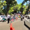 Kondisi arus lalu lintas di Simpang Gunung Butak Palabuhanratu Sukabumi di H+2 Lebaran, Senin siang (23/3/2026). | Foto: Nugraha