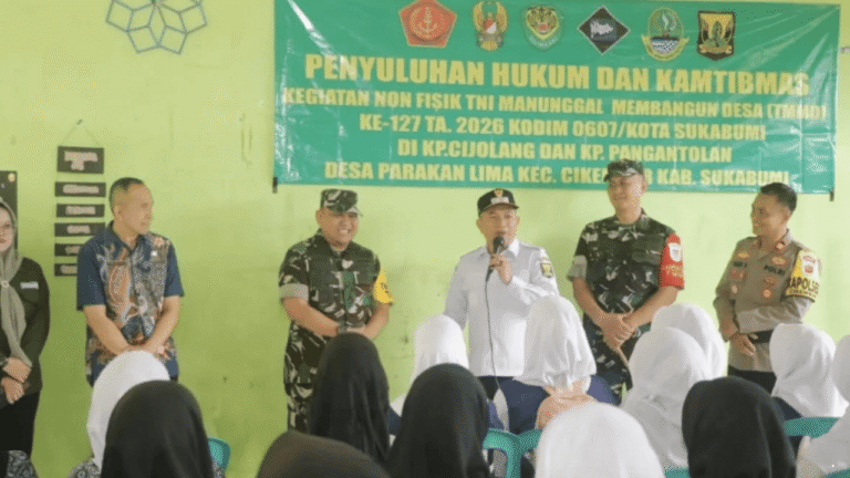 Tim Wasev Tinjau TMMD ke-127 di Cikembar, Wabup Sukabumi Harap Dorong Pembangunan Desa