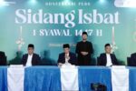 Menag Nasarudin Umar saat mengumumkan hasil sidang isbat 1 Syawal 1447 H. | Foto: YouTube Kemenag