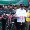 Pemkab Sukabumi bersama TNI saat meresmikan Jembatan Garuda di Kampung Cimanggu Girang, Desa Langkapjaya, Kecamatan Lengkong. | Foto: Diskominfosan Kab. Sukabumi