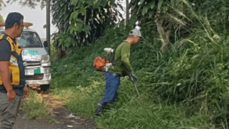 Upaya Cegah Genangan, UPTD PU Cibadak Bersihkan Drainase dan Bahu Jalan 1,2 Km di Pusbangdai