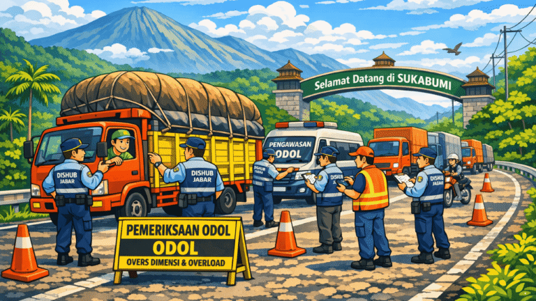 Jaga Infrastruktur Jalan Sukabumi, Dishub Jabar Siapkan Langkah Tegas bagi Pemilik Truk ODOL