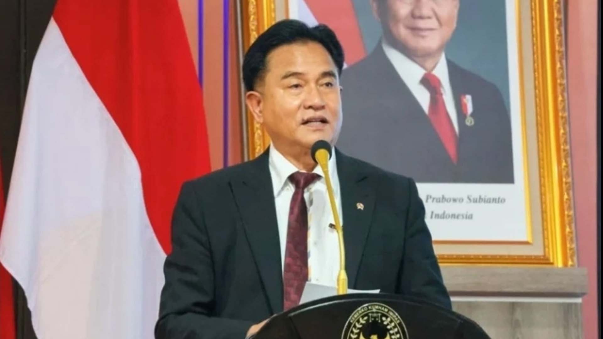 Menteri Koordinator Bidang Hukum, HAM, Imigrasi, dan Pemasyarakatan Yusril Ihza Mahendra