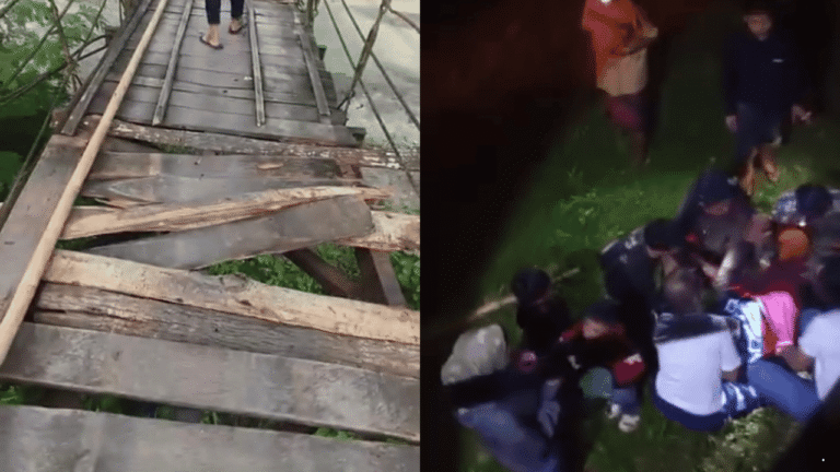 Guru SMP di Sukabumi Terjatuh ke Sungai saat Melintas di Jembatan Gantung Cibodas, Alami Patah Tulang Kaki