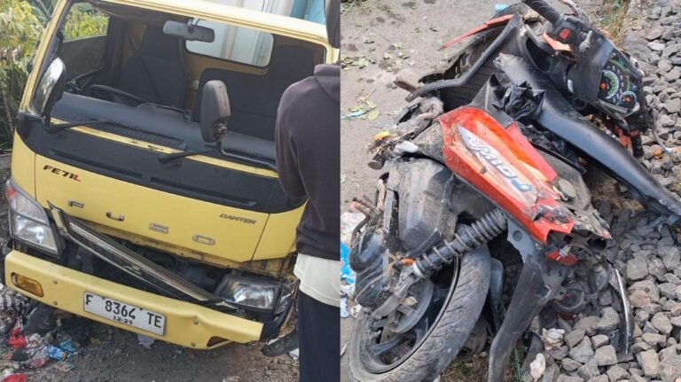 Kronologi Truk Boks Tersambar KA Pangrango di Cibadak Sukabumi yang Tewaskan Pemotor