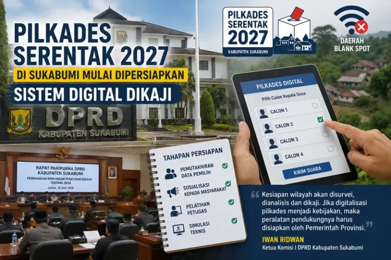 Pilkades Serentak 2027 di Sukabumi Mulai Dipersiapkan, Sistem Digital Dikaji