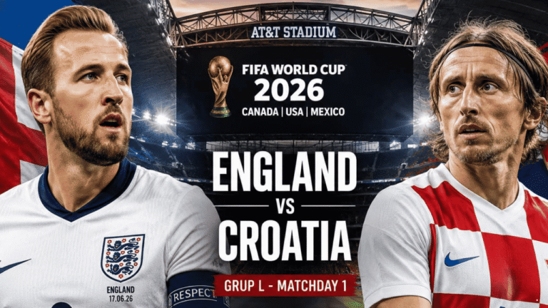 Prediksi Inggris vs Kroasia di Piala Dunia 2026: The Three Lions Lebih Diunggulkan