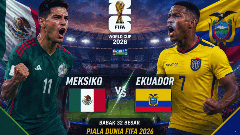 Prediksi Meksiko vs Ekuador: Duel Panas Babak 32 Besar Piala Dunia 2026, Tuan Rumah Bidik Tiket 16 Besar
