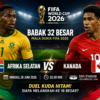 Afrika Selatan vs Kanada pada babak 32 besar Piala Dunia FIFA 2026