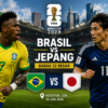 Brasil vs Jepang pada pertandingan babak 32 besar Piala Dunia FIFA 2026 di Houston