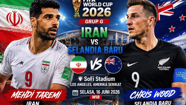 Prediksi Iran vs Selandia Baru Piala Dunia 2026: Team Melli Diunggulkan Raih Kemenangan Perdana di Grup G