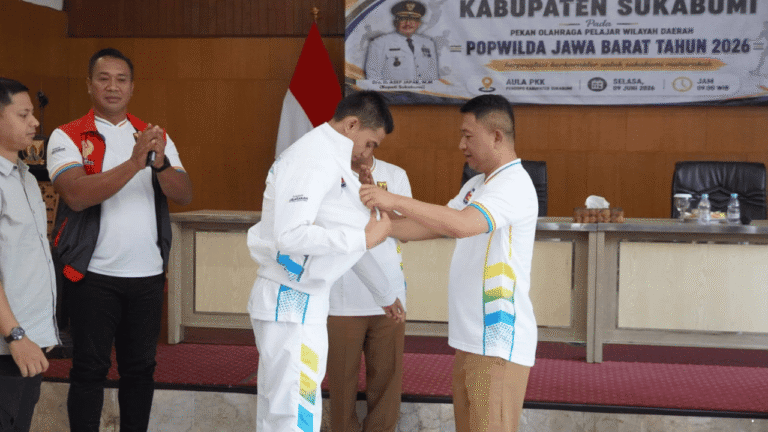 Puluhan Atlet Kabupaten Sukabumi Dilepas ke POPWILDA Jabar 2026, Wabup Andreas Titip Pesan Ini