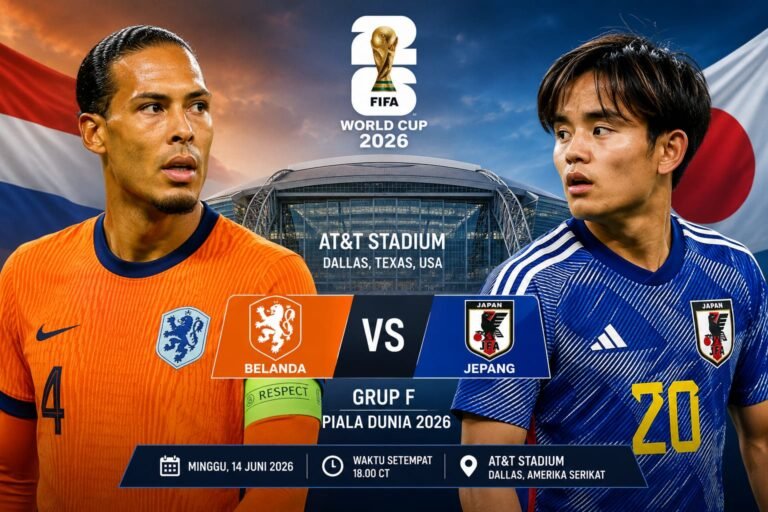 Prediksi Belanda vs Jepang Piala Dunia 2026: Duel Penentu Puncak Grup F di Laga Perdana