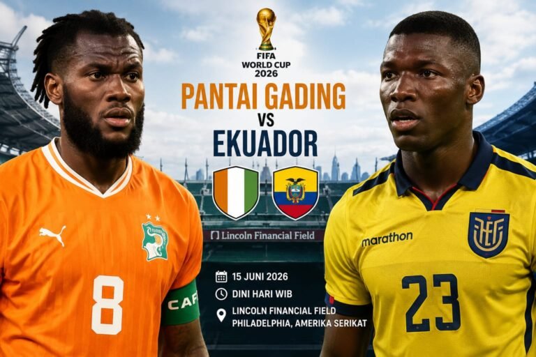 Prediksi Pantai Gading vs Ekuador Piala Dunia 2026: Duel Kuda Hitam Penentu Nasib Grup E