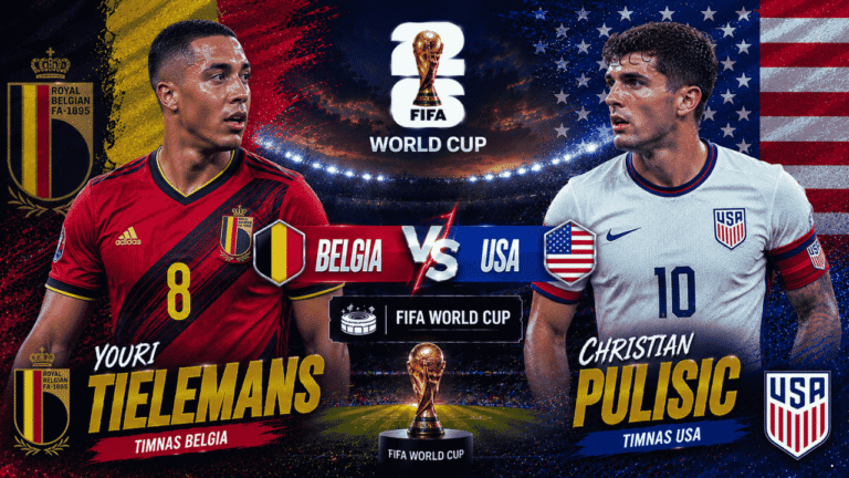 Prediksi Amerika Serikat vs Belgia di Babak 16 Besar Piala Dunia 2026: Duel Seimbang, Adu Mental Jadi Penentu
