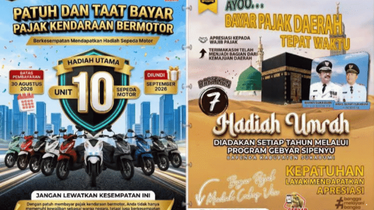 Pemkab Sukabumi Luncurkan Gebyar Sipenyu 2026, Siapkan Hadiah 10 Motor dan Umrah bagi Warga Taat Pajak