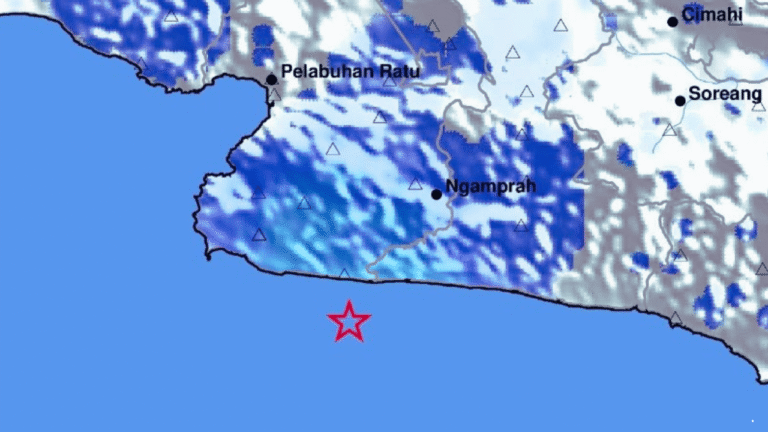 Gempa M 3,7 Guncang Kabupaten Sukabumi Dini Hari, BMKG: Berasal dari Sesar Aktif Bawah Laut