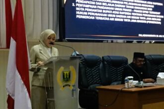 Fraksi Golkar DPRD Kabupaten Sukabumi menyampaikan pandangan umum perubahan badan hukum Perumda AM TJM