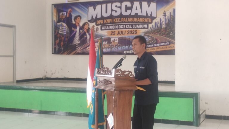 Plt Camat Palabuhanratu Buka Muscam XI KNPI di Aula Kodim 0266, Tegaskan Pemuda Mitra Strategis Pembangunan!