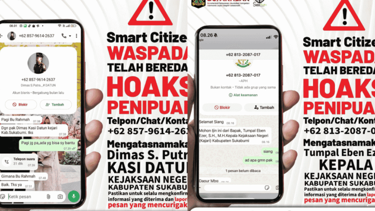 Beredar Nomor Palsu Mengatasnamakan Pejabat Kejaksaan Sukabumi, Warga Diimbau Waspada