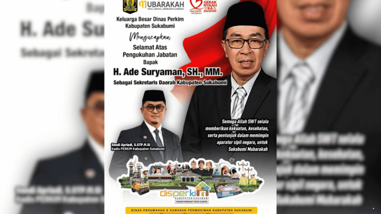 Disperkim Sukabumi Sambut Pengukuhan Ade Suryaman sebagai Sekda hingga 2027