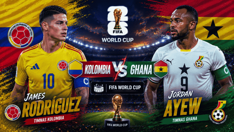 Prediksi Kolombia vs Ghana di Babak 32 Besar Piala Dunia 2026: Los Cafeteros Lebih Diunggulkan