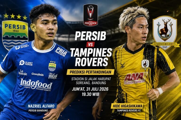 Persib Bandung akan menghadapi Tampines Rovers di pertandingan terakhir Grup A Piala Presiden 2026
