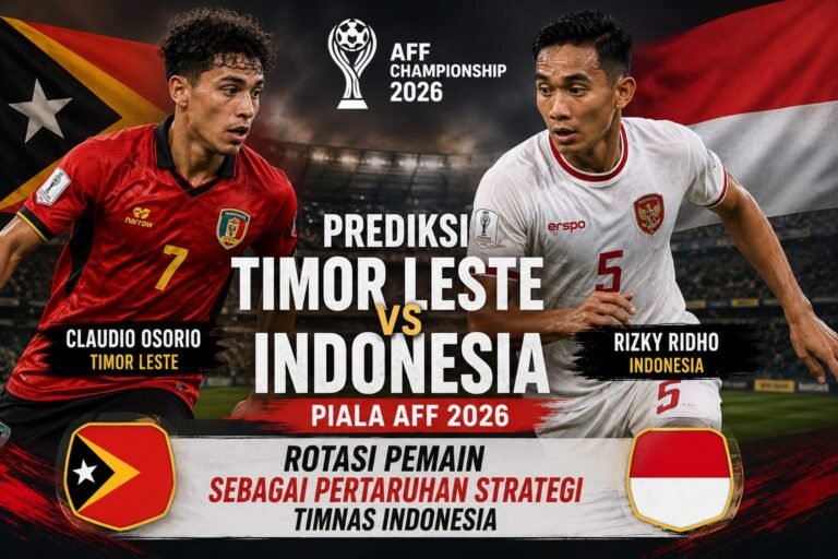 Indonesia akan menghadapi Timor Leste pada lanjutan Grup A Piala AFF 2026