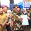 Ketua DPRD Sukabumi, Budi Azhar Mutawali saat menghadiri launching Parkir Wisata SOMEAH