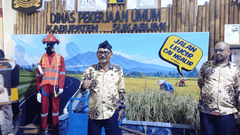 Dinas PU Tampilkan Capaian Infrastruktur Lewat “Jalan Leucir, Caang Ngalir” di Sukabumi Expo 2026