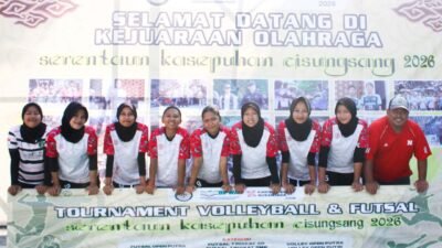 Viking Palabuhanratu Raya (Vipara) Ladies ketika mengikuti turnamen di Cisungsang Banten. | Foto: Dok. Vipara