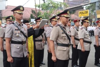 Sejumlah jabatan strategis Polres Sukabumi Kota berganti, termasuk Wakapolres, Kasat Narkoba, dan 4 Kapolsek.