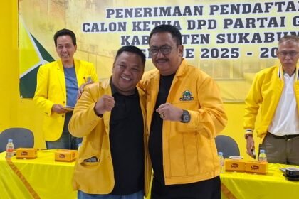 Asep Japar Calon Tunggal Ketua Golkar Kabupaten Sukabumi, Budi Azhar Tegaskan Soliditas
