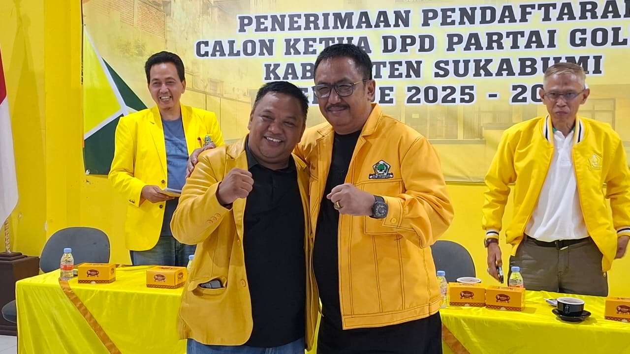 Asep Japar Calon Tunggal Ketua Golkar Kabupaten Sukabumi, Budi Azhar Tegaskan Soliditas
