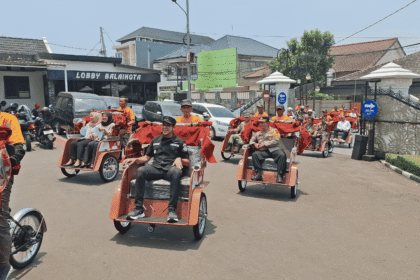 Puluhan Becak Listrik Bantuan Presiden Prabowo Mulai Beroperasi di Kota Sukabumi