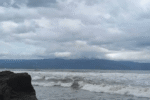 Pesona Pantai Karang Naya Sukabumi, dari Batuan Karang hingga Panorama Senja