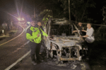 Mobil Terbakar di Jalur Cikidang-Palabuhanratu Sukabumi, Polisi Ungkap Dugaan Penyebabnya