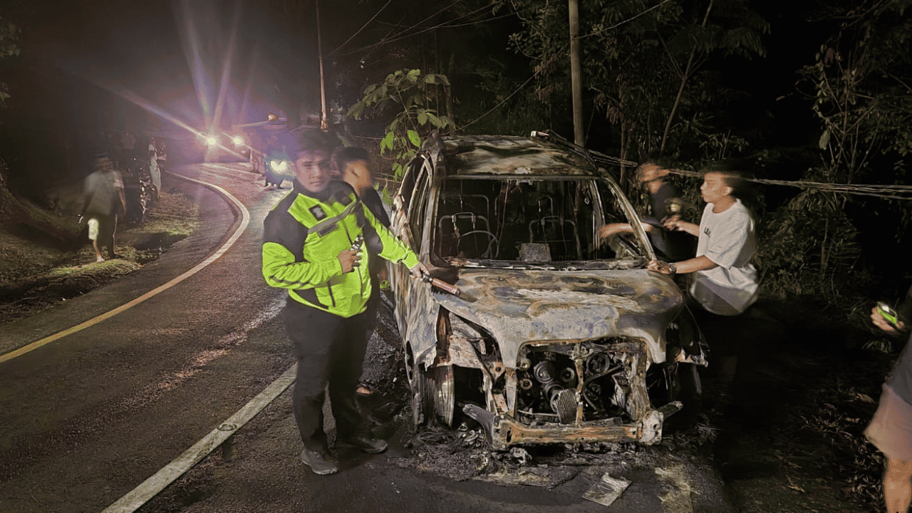 Mobil Terbakar di Jalur Cikidang-Palabuhanratu Sukabumi, Polisi Ungkap Dugaan Penyebabnya
