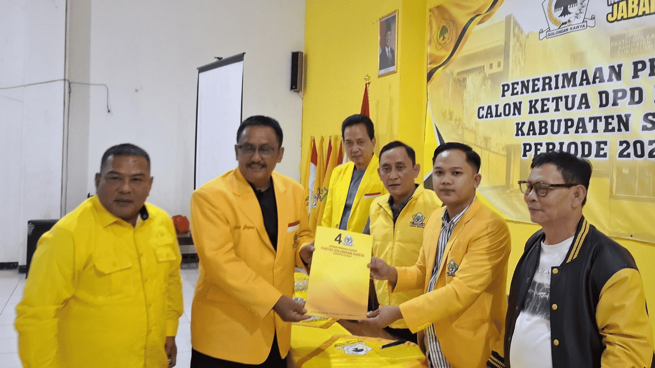 Asep Japar Ambil Formulir Calon Ketua Golkar Kabupaten Sukabumi, Panitia Sebut Kemungkinan Hanya Satu Pendaftar