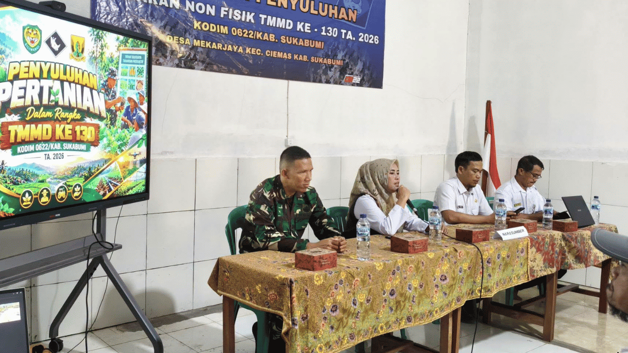 Dukung Ketahanan Pangan, Distan Sukabumi Fasilitasi 1.280 Bibit Tanaman bagi Petani Mekarjaya Ciemas Lewat TMMD ke-130