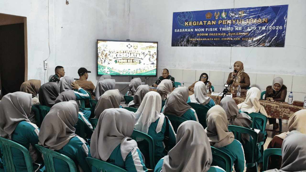 Tak Cuma Bangun Infrastruktur, TMMD Sukabumi Hadirkan Edukasi Kesehatan bagi Warga