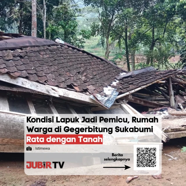 Satu rumah warga di Gegerbitung, Sukabumi ambruk hingga rata dengan tanah.

Diduga, kondisi bangunan yang sudah lapuk jadi pemicu utama robohnya rumah tersebut. Kejadian ini kembali jadi pengingat pentingnya memperhatikan kondisi rumah, apalagi di tengah cuaca yang tidak menentu belakangan ini. 

Beruntung tidak ada laporan korban jiwa, namun kerugian material cukup besar dan warga terdampak harus menghadapi situasi sulit pascakejadian.

Semoga penanganan bisa segera dilakukan dan warga mendapat bantuan yang dibutuhkan.

📌 𝐈𝐧𝐟𝐨 𝐥𝐞𝐧𝐠𝐤𝐚𝐩𝐧𝐲𝐚 𝐜𝐞𝐤 𝐝𝐢 𝐬𝐭𝐨𝐫𝐲 & 𝐬𝐨𝐫𝐨𝐭𝐚𝐧

#jubirtv #jubirtvnewscom #sukabumi #gegerbitung #rumahambruk #bencanadaerah #jawabarat #beritaterkini #cuacaekstrem