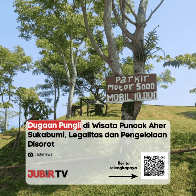 Dugaan pungutan liar kembali mencuat di kawasan wisata Puncak Aher, Sukabumi.

Sejumlah pengunjung mengeluhkan adanya penarikan biaya, khususnya parkir, yang disebut tidak memiliki kejelasan legalitas. Padahal, kawasan ini sebelumnya dikenal sebagai destinasi wisata alam yang bisa diakses tanpa tiket resmi. 

Selain itu, pihak desa disebut belum menerima kejelasan terkait pengelolaan maupun pemasukan dari aktivitas wisata tersebut, sehingga menimbulkan sorotan dari berbagai pihak. 

Menurut kamu, perlu gak sih penataan dan pengawasan lebih tegas di tempat wisata seperti ini?

📌 𝐈𝐧𝐟𝐨 𝐥𝐞𝐧𝐠𝐤𝐚𝐩𝐧𝐲𝐚 𝐜𝐞𝐤 𝐝𝐢 𝐬𝐭𝐨𝐫𝐲 & 𝐬𝐨𝐫𝐨𝐭𝐚𝐧

#jubirtv #jubirtvnewscom #sukabumi #jawabarat #ciemas #wisata #pungli #geoparkciletuh #pariwisata #beritaterkini