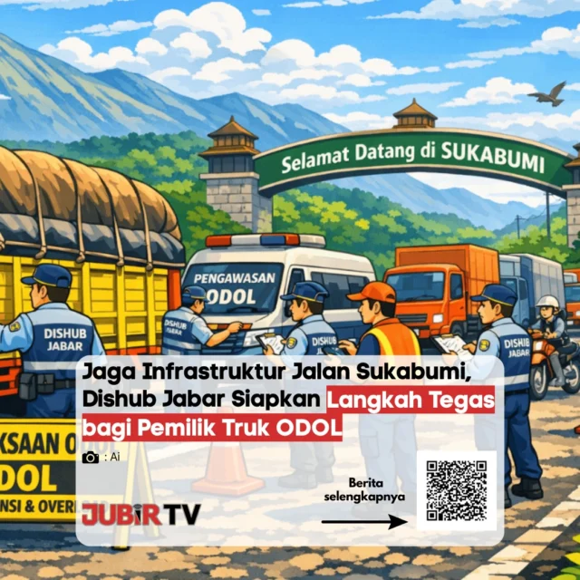 Dishub Jawa Barat menyiapkan langkah tegas terhadap truk ODOL yang merusak jalan di Sukabumi.

Penertiban akan dilakukan melalui operasi penimbangan rutin, khususnya di ruas Cikembar–Jampangtengah. Pemilik kendaraan yang terbukti melanggar bahkan terancam sanksi pidana hingga satu tahun penjara sesuai aturan yang berlaku. 

Langkah ini diambil karena banyak kendaraan bermuatan berlebih yang dinilai jadi penyebab utama kerusakan jalan di wilayah tersebut.

Penindakan tidak hanya menyasar sopir, tapi juga perusahaan pemilik kendaraan.

Harapannya, penertiban ini bisa menjaga kondisi jalan agar tidak cepat rusak dan lebih aman digunakan.

📌 𝐈𝐧𝐟𝐨 𝐥𝐞𝐧𝐠𝐤𝐚𝐩𝐧𝐲𝐚 𝐜𝐞𝐤 𝐝𝐢 𝐬𝐭𝐨𝐫𝐲 & 𝐬𝐨𝐫𝐨𝐭𝐚𝐧

#jubirtv #jubirtvnewscom #sukabumi #jawabarat #dishub #odol #trukoverload #jalanrusak #infrastruktur #beritaterkini