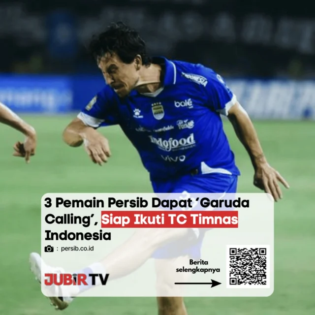 Tiga pemain Persib Bandung mendapat “Garuda Calling” untuk mengikuti pemusatan latihan Timnas Indonesia jelang Piala AFF 2026.

Ketiga pemain tersebut adalah Marc Klok, Thom Haye, dan Saddil Ramdani yang dipanggil untuk mengikuti TC di Jakarta pada akhir Mei 2026. 

Pemanggilan ini menjadi bagian dari persiapan Timnas Indonesia dalam menghadapi turnamen regional, sekaligus ajang seleksi untuk menentukan skuad utama.

Menariknya, pemusatan latihan ini juga jadi kesempatan bagi para pemain untuk menunjukkan performa terbaik demi mengamankan tempat di tim inti. 

Menurut kamu, siapa yang paling layak jadi andalan Timnas dari Persib saat ini?

📌 𝐈𝐧𝐟𝐨 𝐥𝐞𝐧𝐠𝐤𝐚𝐩𝐧𝐲𝐚 𝐜𝐞𝐤 𝐝𝐢 𝐬𝐭𝐨𝐫𝐲 & 𝐬𝐨𝐫𝐨𝐭𝐚𝐧

#jubirtv #jubirtvnewscom #persib #timnasindonesia #garudacalling #pialaaff #sepakbolaindonesia #beritaolahraga #infobola #beritaterkini