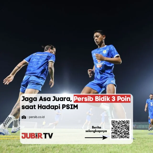 Persib Bandung membidik tiga poin saat menjamu PSIM Yogyakarta dalam laga krusial BRI Super League 2025/2026.

Kemenangan jadi target wajib demi menjaga posisi di puncak klasemen, apalagi kompetisi tinggal menyisakan beberapa pertandingan penentu. 

Menurut kamu, Persib bisa amankan poin penuh di laga ini?

📌 𝐈𝐧𝐟𝐨 𝐥𝐞𝐧𝐠𝐤𝐚𝐩𝐧𝐲𝐚 𝐜𝐞𝐤 𝐝𝐢 𝐬𝐭𝐨𝐫𝐲 & 𝐬𝐨𝐫𝐨𝐭𝐚𝐧

#jubirtv #jubirtvnewscom #persib #psim #ligasuper #sepakbolaindonesia #beritaolahraga #jawabarat