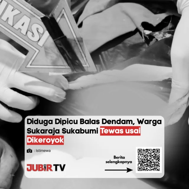 Seorang warga Sukaraja, Sukabumi, tewas usai diduga menjadi korban pengeroyokan brutal yang dipicu konflik pribadi.

Korban dikeroyok lebih dari lima orang dengan benda tumpul hingga mengalami luka serius. Peristiwa terjadi di kawasan Jalan Raya Sukaraja, dan saat ini pelaku masih dalam pengejaran aparat. 

Menurut kamu, bagaimana cara mencegah aksi kekerasan seperti ini terjadi di lingkungan masyarakat?

📌 𝐈𝐧𝐟𝐨 𝐥𝐞𝐧𝐠𝐤𝐚𝐩𝐧𝐲𝐚 𝐜𝐞𝐤 𝐝𝐢 𝐬𝐭𝐨𝐫𝐲 & 𝐬𝐨𝐫𝐨𝐭𝐚𝐧

#jubirtv #jubirtvnewscom #sukabumi #sukaraja #pengeroyokan #kriminal #beritasukabumi #jawabarat
