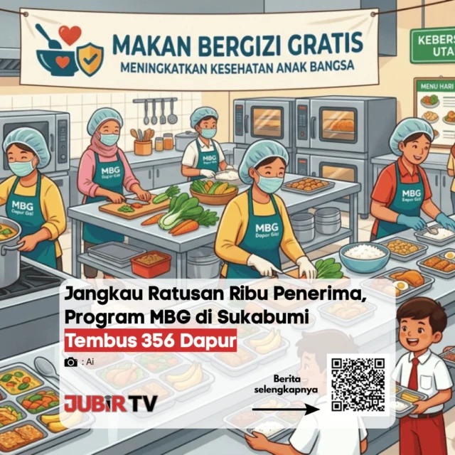 Program Makan Bergizi Gratis (MBG) di Sukabumi terus berkembang. Saat ini, jumlah dapur MBG telah mencapai 356 titik dan menjangkau ratusan ribu penerima manfaat.

Ekspansi ini menunjukkan peningkatan signifikan dalam pelaksanaan program, sekaligus membuka dampak ekonomi bagi masyarakat, mulai dari tenaga kerja hingga pelaku usaha lokal. 

Menurut kamu, program seperti ini sudah berjalan optimal atau masih perlu banyak evaluasi?

📌 𝐈𝐧𝐟𝐨 𝐥𝐞𝐧𝐠𝐤𝐚𝐩𝐧𝐲𝐚 𝐜𝐞𝐤 𝐝𝐢 𝐬𝐭𝐨𝐫𝐲 & 𝐬𝐨𝐫𝐨𝐭𝐚𝐧

#jubirtv #jubirtvnewscom #sukabumi #mbg #makanbergizigratis #programpemerintah #beritasukabumi #jawabarat