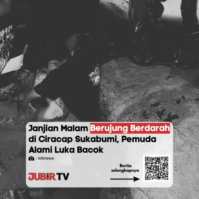 Seorang pemuda di Ciracap, Sukabumi mengalami luka bacok setelah diduga terlibat pertemuan malam yang berujung aksi kekerasan.

Korban mengalami luka serius dan sempat mendapat penanganan medis, sementara pihak kepolisian masih menyelidiki kronologi serta motif kejadian. 

Menurut kamu, apa yang paling penting dilakukan untuk mencegah kekerasan antar pemuda seperti ini?

📌 𝐈𝐧𝐟𝐨 𝐥𝐞𝐧𝐠𝐤𝐚𝐩𝐧𝐲𝐚 𝐜𝐞𝐤 𝐝𝐢 𝐬𝐭𝐨𝐫𝐲 & 𝐬𝐨𝐫𝐨𝐭𝐚𝐧

#jubirtv #jubirtvnewscom #sukabumi #ciracap #kriminal #pembacokan #beritasukabumi #jawabarat